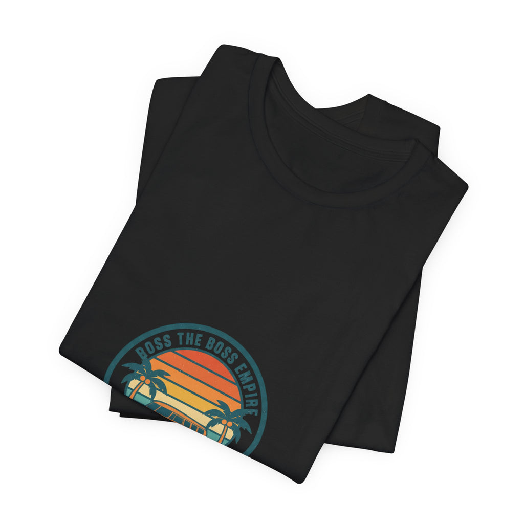 Retro Sunset Van Tee | 70s Sunset Shirt, Vintage Palm Postcard