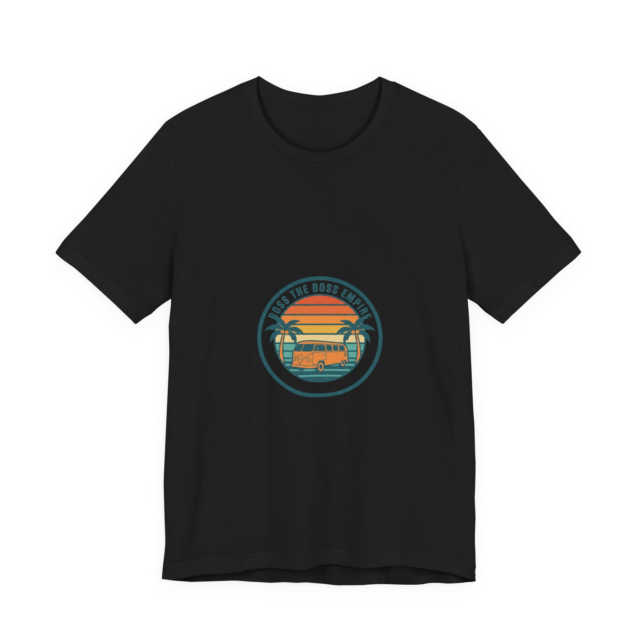 Retro Sunset Van Tee | 70s Sunset Shirt, Vintage Palm Postcard