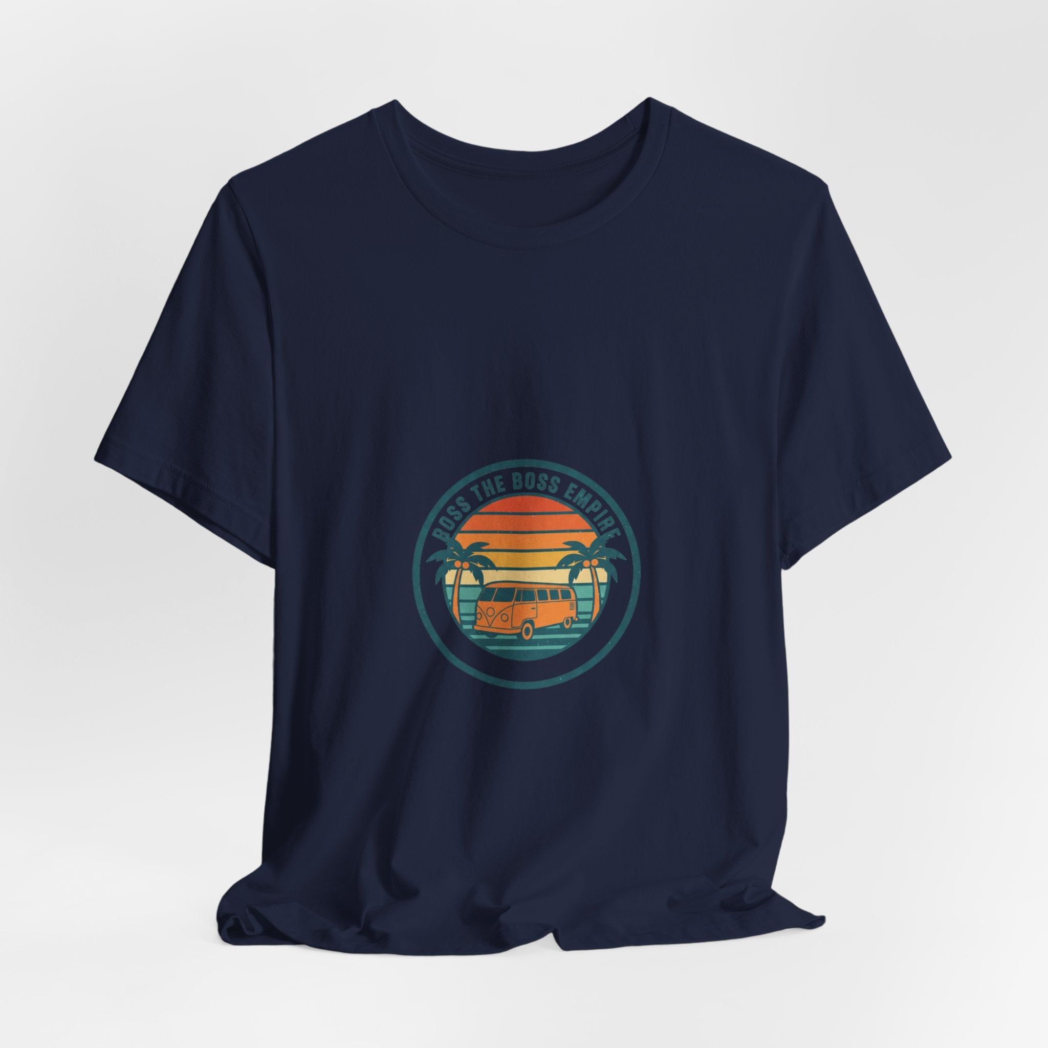 Retro Sunset Van Tee | 70s Sunset Shirt, Vintage Palm Postcard