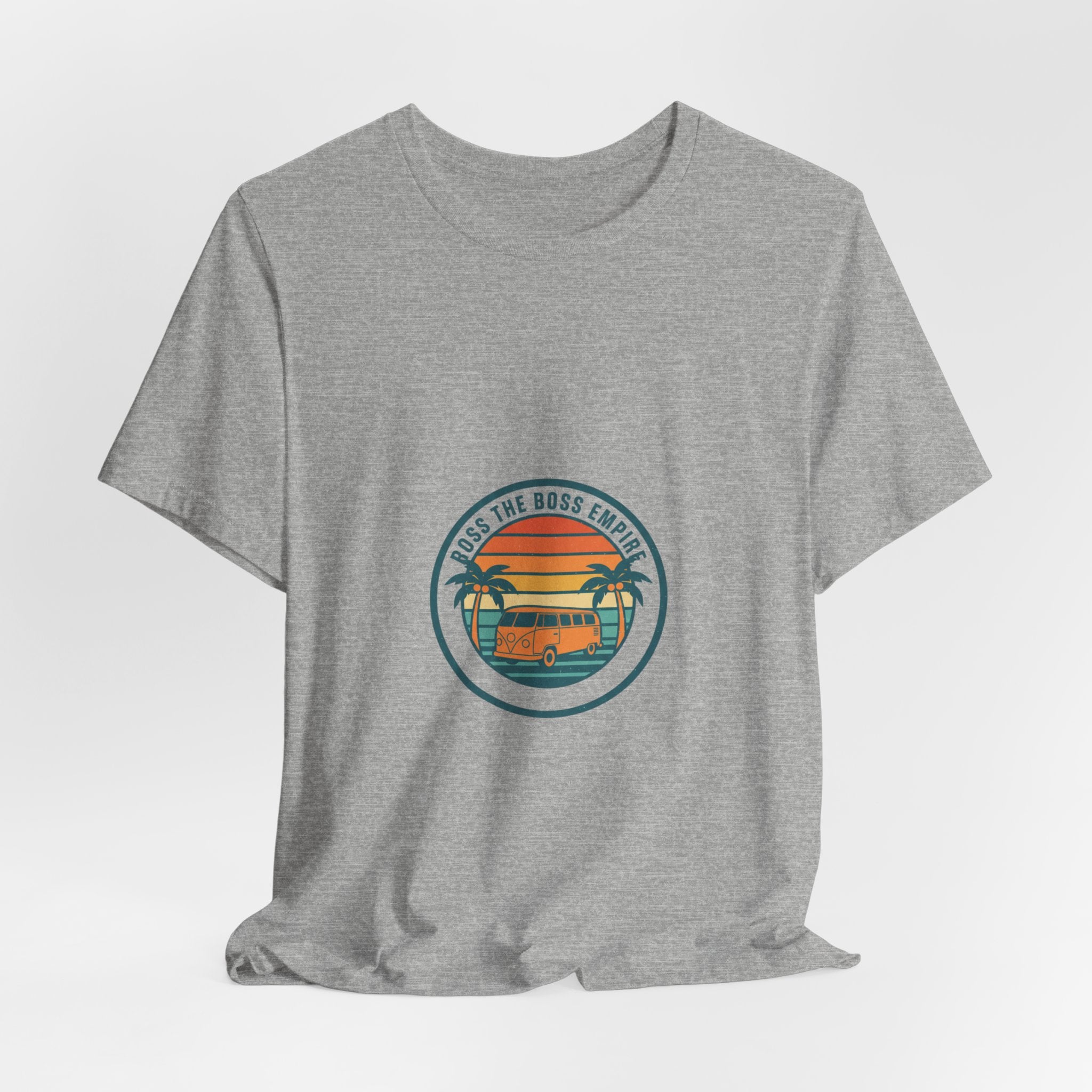 Retro Sunset Van Tee | 70s Sunset Shirt, Vintage Palm Postcard