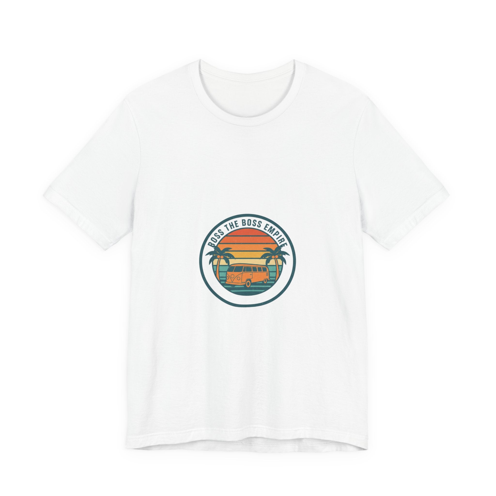 Retro Sunset Van Tee | 70s Sunset Shirt, Vintage Palm Postcard