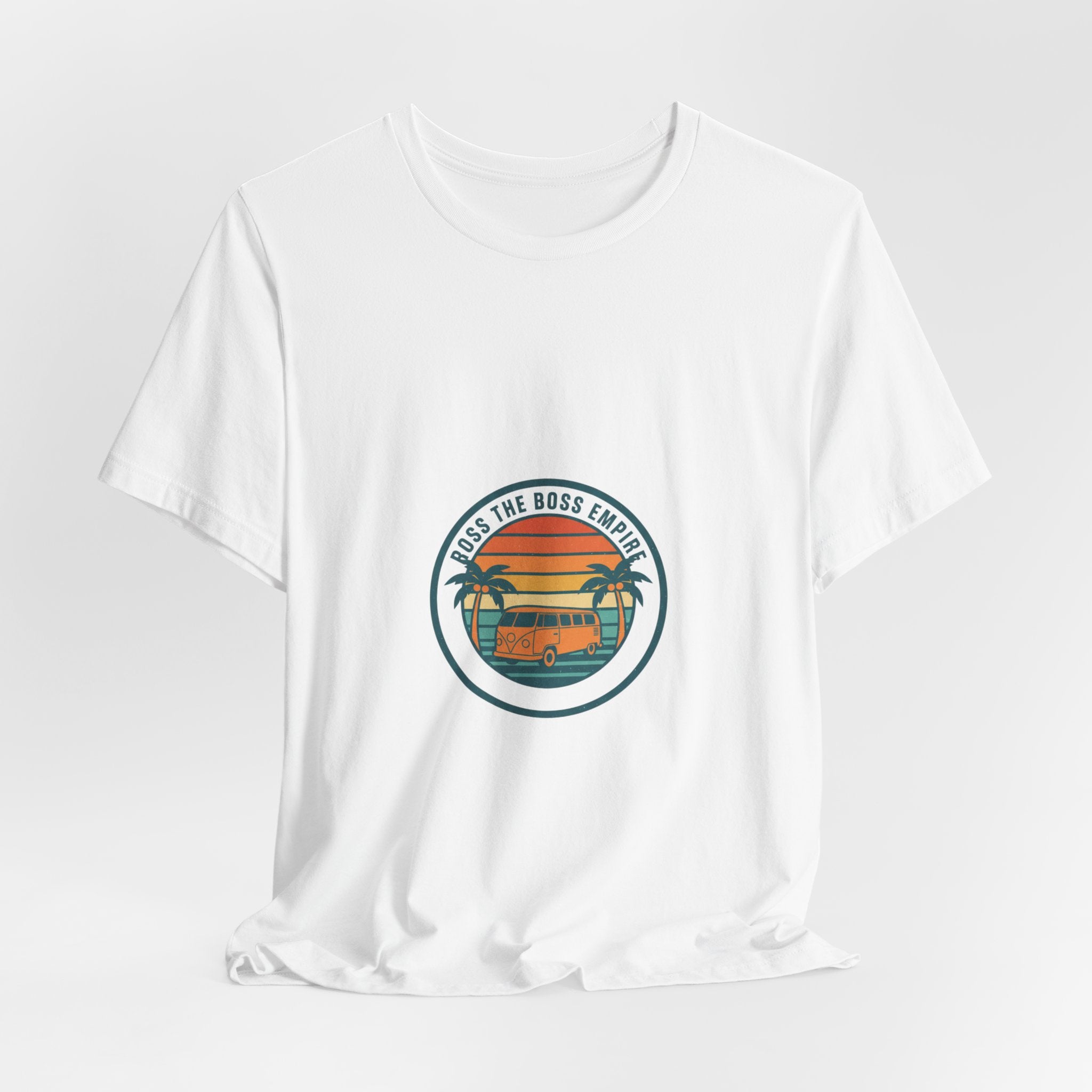 Retro Sunset Van Tee | 70s Sunset Shirt, Vintage Palm Postcard