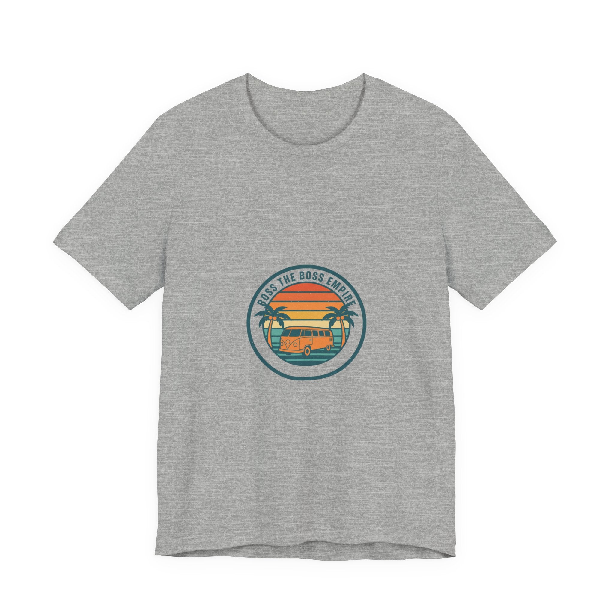 Retro Sunset Van Tee | 70s Sunset Shirt, Vintage Palm Postcard