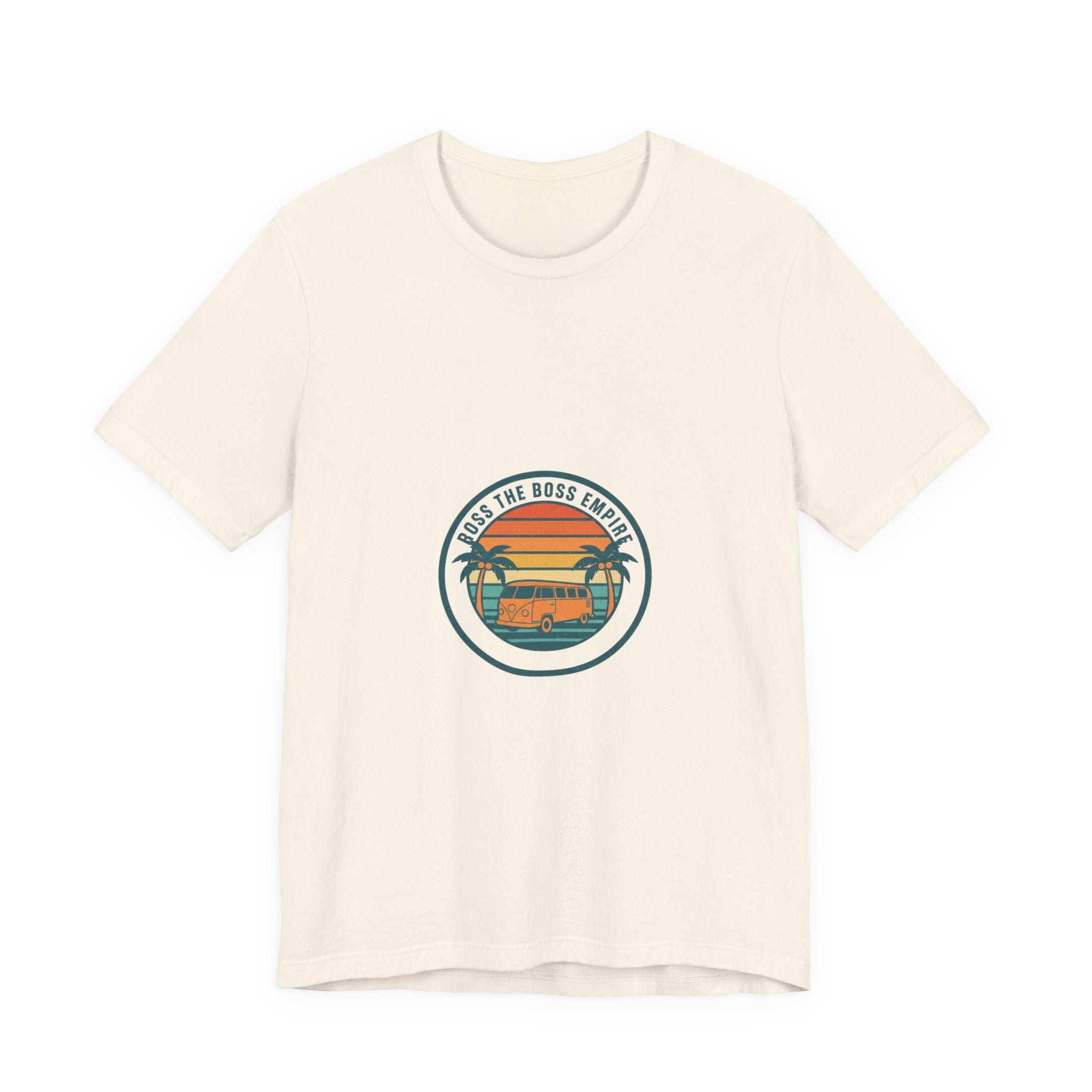 Retro Sunset Van Tee | 70s Sunset Shirt, Vintage Palm Postcard